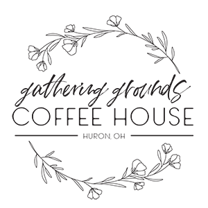 Logo with floral wreath